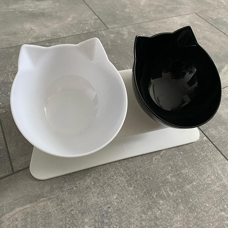 Amazon Hot Sale Dog Double Bowls Food and Water Pet Feeding Bowl