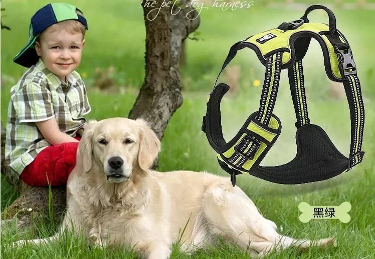 Dog Safety Yellow Reflective Vest with Leash Hole 5 Sizes
