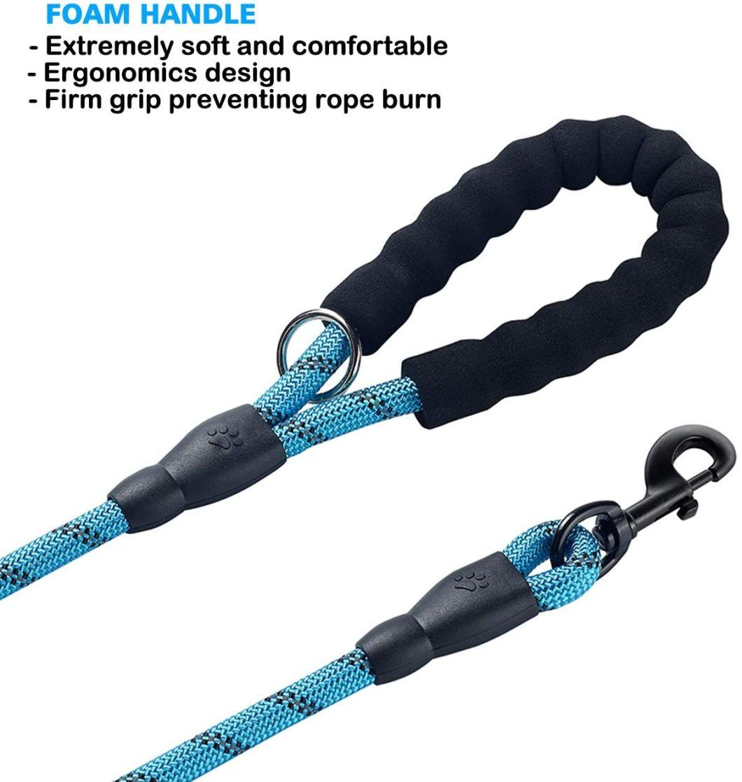 6FT Strong Dog Leash with Comfortable Padded Handle and Highly Reflective Threads Dog Leash