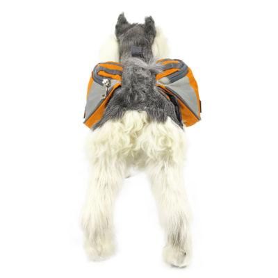 Wholesale Training Travel Hiking Reflective Easy on off Saddle Bag Pet Accessories