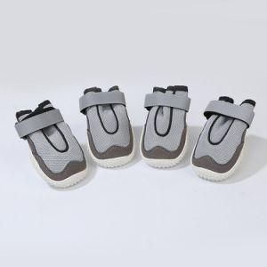 Gray Reflective Hot-Selling Slip-Resistant Pet Waterproof Dog Shoes