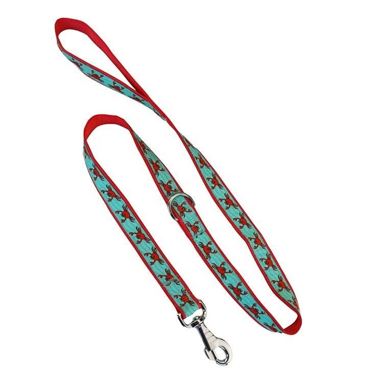 New Product Dual Custom Nylon Red Premium Two Layers Dog Leash