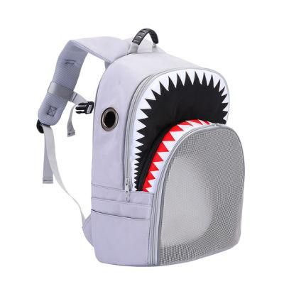 Pet Backpack Personal Shark Breathable Carrier Bag Dog Backpack Cat Bag