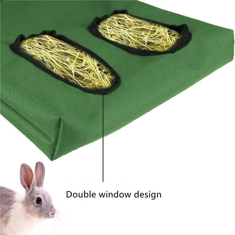 Small Animal Pet Hay Bag Rabbit Feeder Storage Bag Guinea Pig Rabbit Hanging Feeder Bag