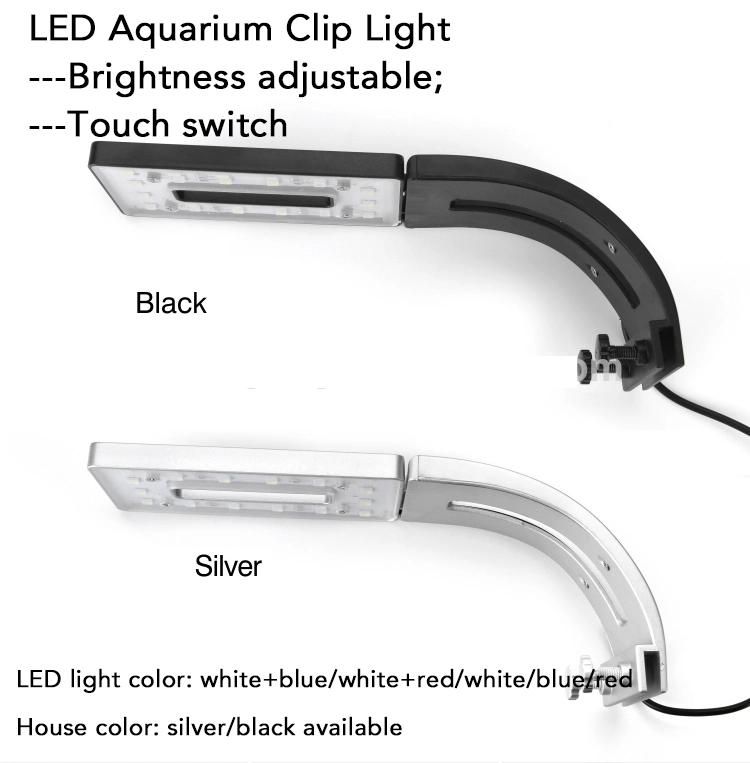 Bright LED Aquarium Clip Light Fixture with Adjustable Bracket