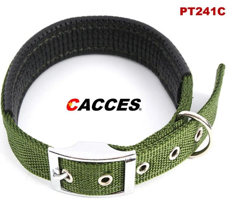 Adjustable Leather Comfortable Dog Collar, Strong Padded Lightweight Eyelet Pet Collar for Dogs&Puppies&Cats All Size, Customized Color DIY Ties 1.5-4.0cm Width