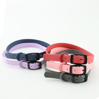Support Customized Fashion PVC Dog Collar Waterproof Durable PVC Dog Collar and Leash