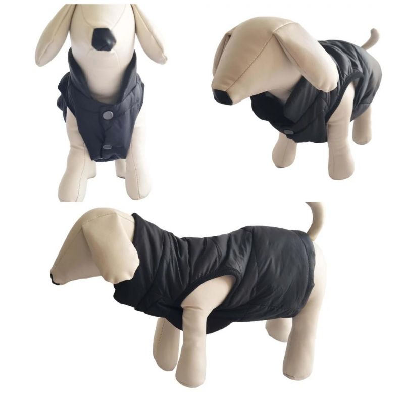 Fashion Warm Botton Vest Coat Dog Accessories Apparel Pet Clothes