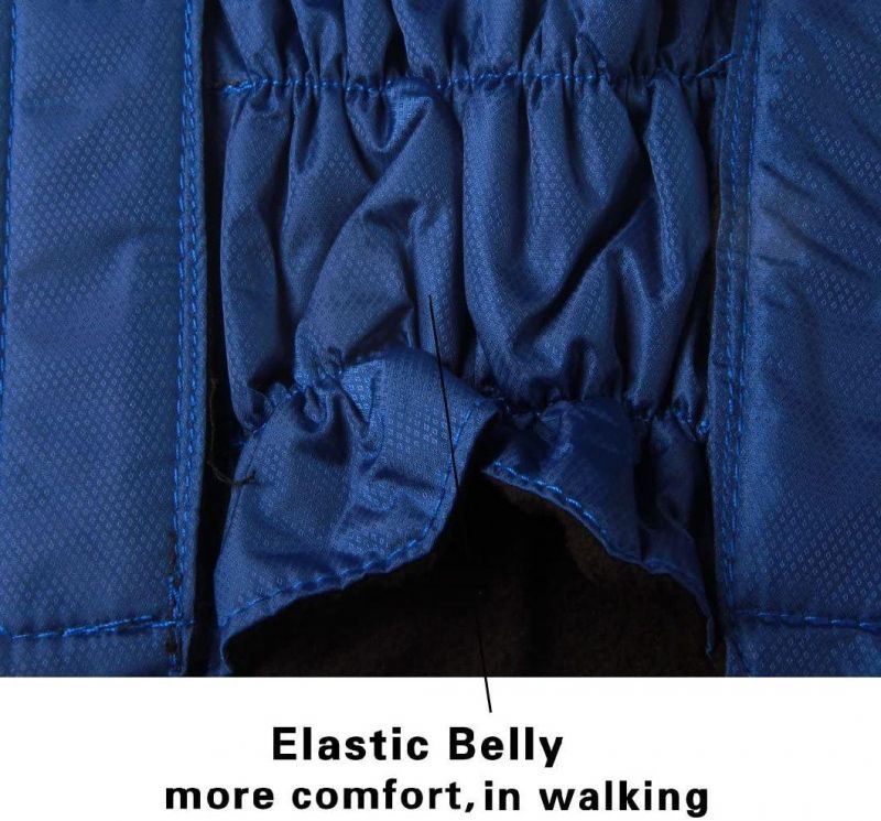 Fleece Lined Warm Dog Jacket for Winter Outdoor
