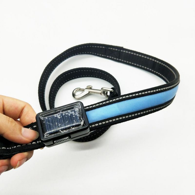Solar-Powered/USB Rechargeable Waterproof LED Dog Leash