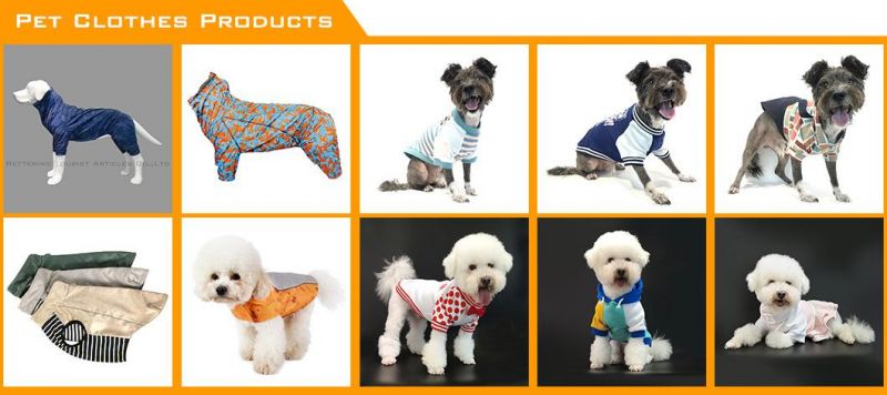 2022 Bright Printed Fabric Reflective Waterproof Dog Jacket
