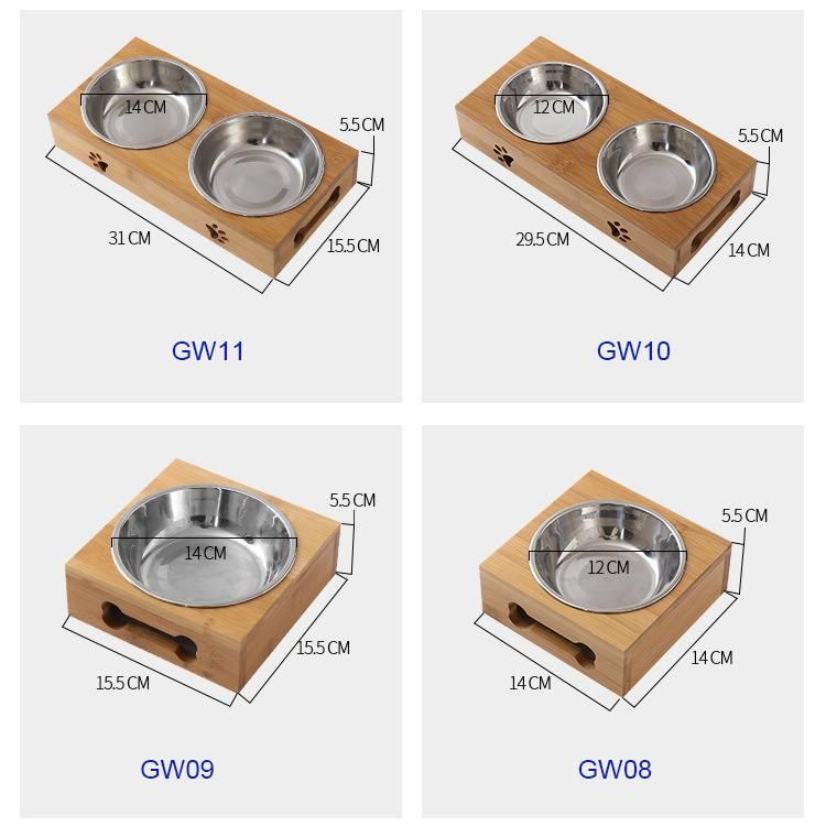 Stainless Steel Dog Bowls with Stand Elevated Cat Food Bowls Elevated Dog Bowl Holder