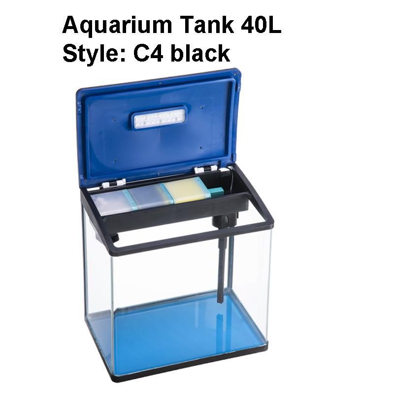 4 Different Colors Available Small Aquarium Fish Tank Kit 40L