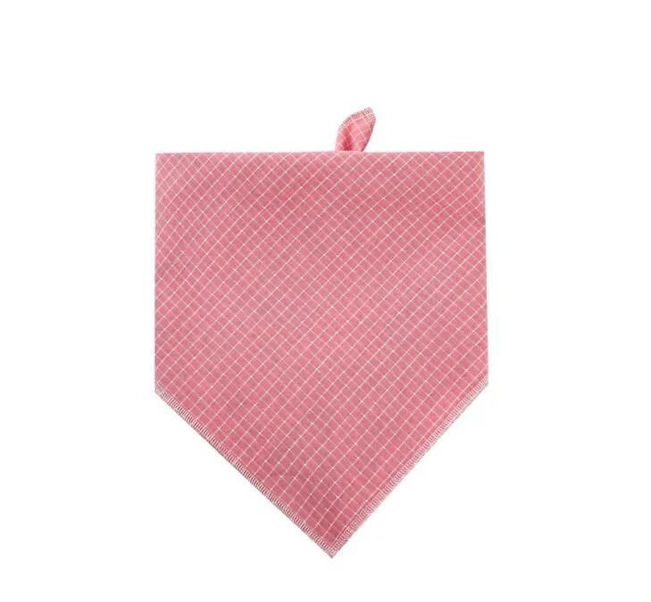 Candy Color Plaid Soft Dog Bandana