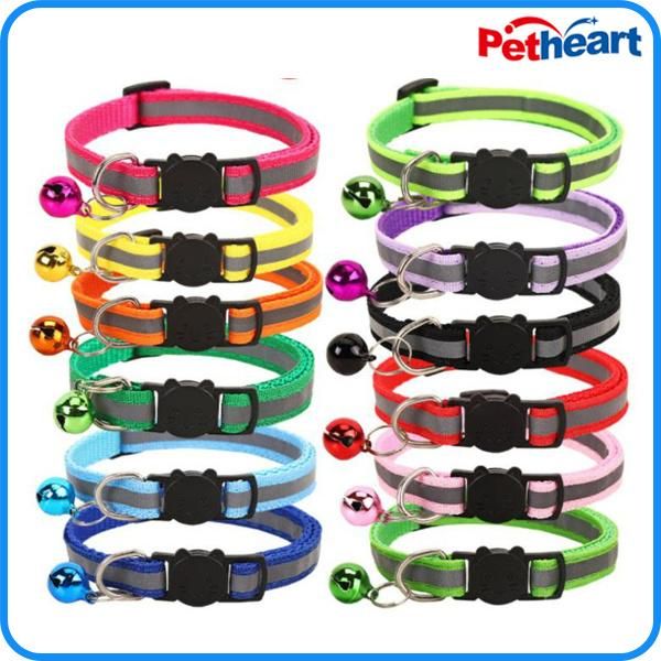Pet Product Supply Nylon Dog Cat Collar with Bell