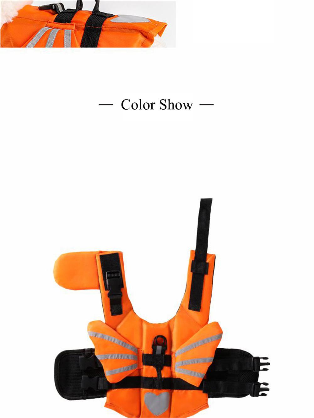 Dog Life Jacket Pet Safety Life Vest Adjustable Dog Swimsuit Reflective Preserver with Rescue Handle Summer Dog Swimming Clothes Harness