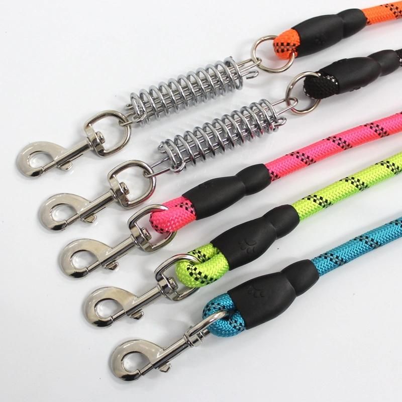 No Pull Dog Leash Heavy Duty Rope Short Dog Leash with Shock Absorbing Springs