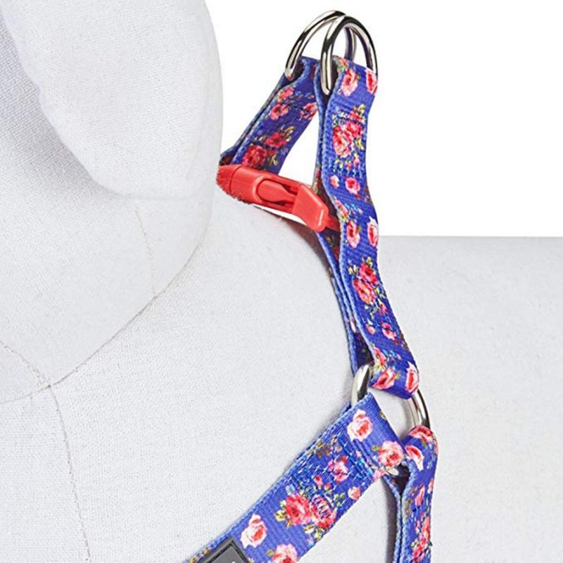 Pet Spring Scent Inspired Floral Sublimation Adjustable Dog Harness