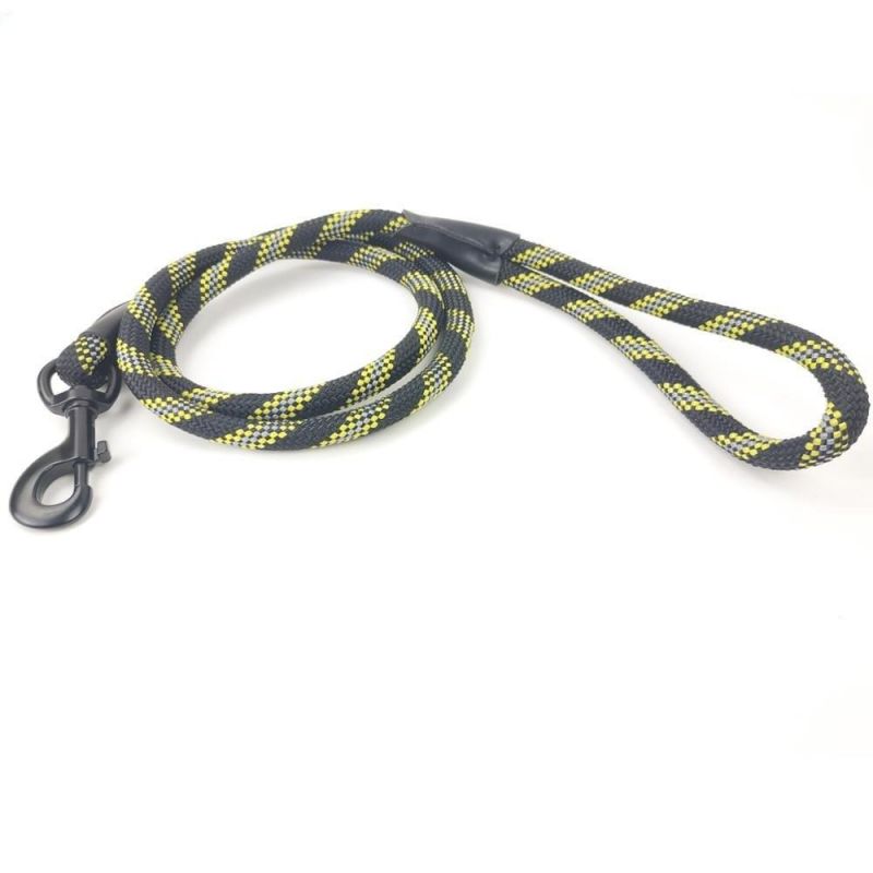 Nylon Climbing Rope Dog Leash with Night Reflective Thread for Medium and Large Dog