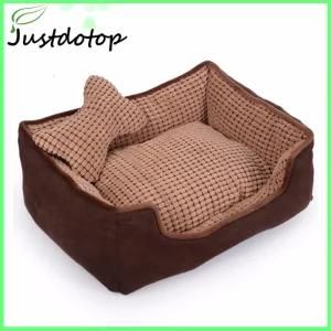 Washable Pet Bed Detachable Dog Bed with Small Pillow