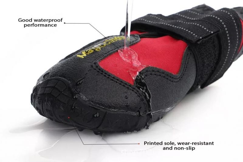 Waterproof Dog Shoes with Best Reflective Straps for Small Medium Large Dog Outdoor