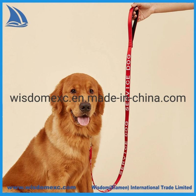 Red Jacquard Puppy Rope Utility Hands Free Leash