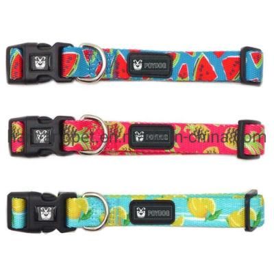 Wholesale Custom Printing Patterns Adjustable Pet Dog Collar Pet Product