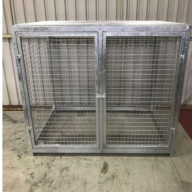 Galvanised Mesh Gas Cylinder Storage Cages