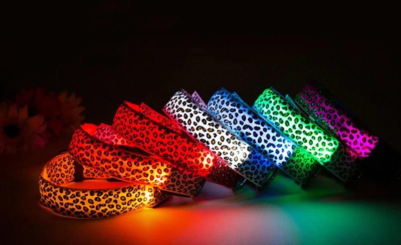 Leopard LED Lighting Dog Collar Dog Product Pet Products
