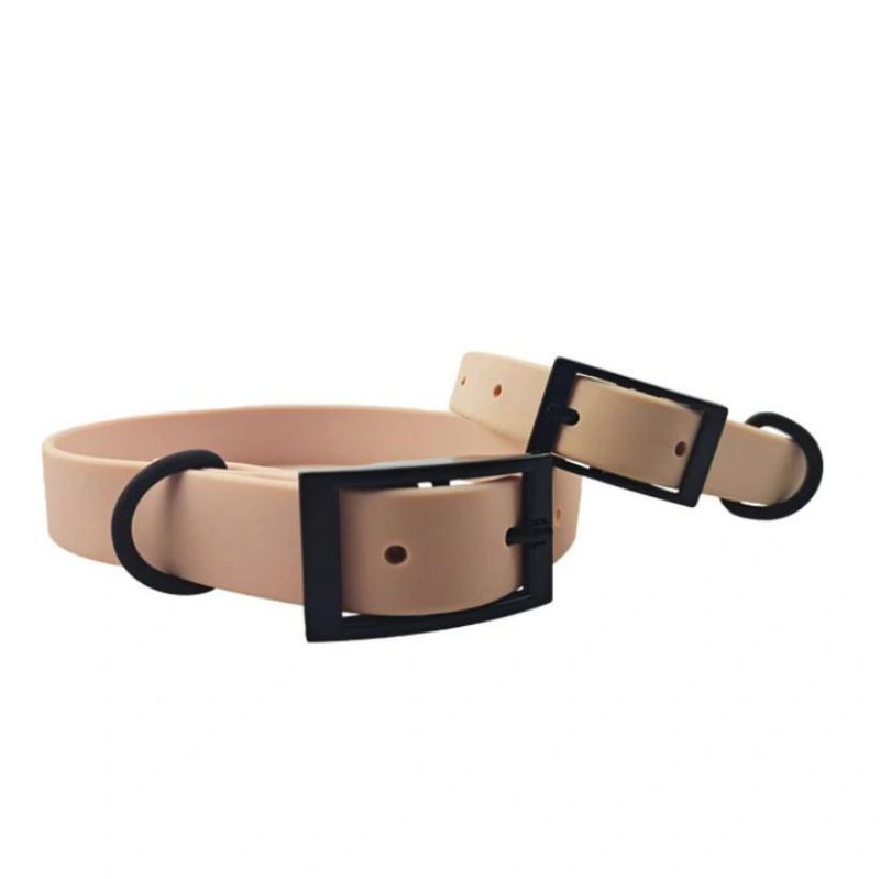 Custom Logo Color PVC Collar Waterproof PVC Pet Dog Cat Collars with Low MOQ