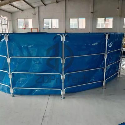 Above Ground Portable Metal Round Steel Frame PVC Swimming Pool/ Plastic Swimming Pool.