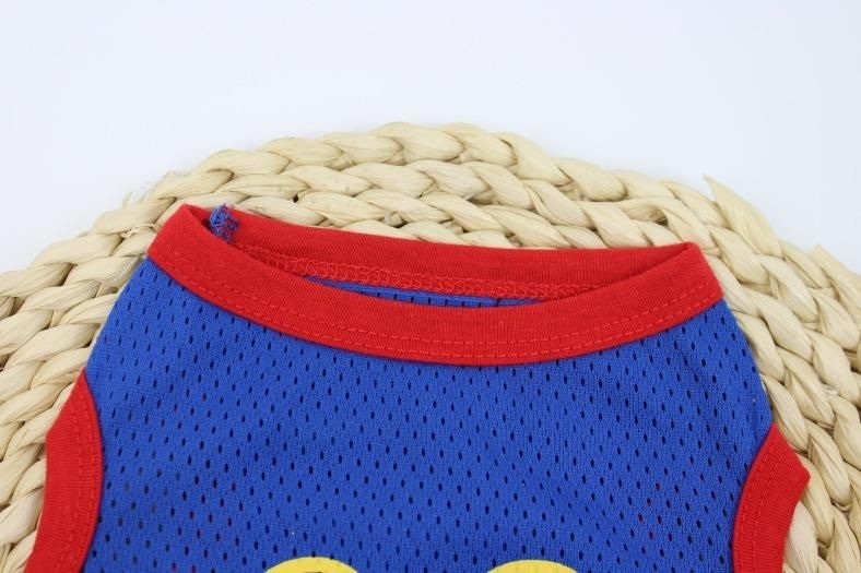 Spring Summer New Cat Dog Clothing Breathable Mesh Printed Vest Teddy Pet Dog Cloth Wholesale