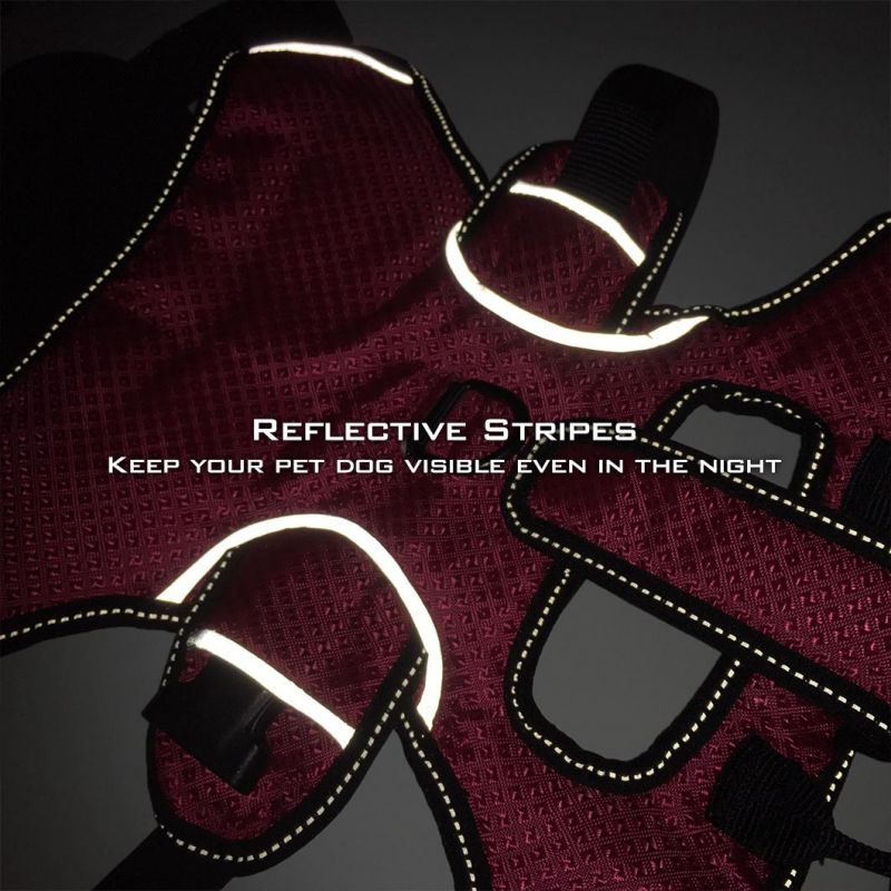 Multi-Use Service Reflective Adjustable Dog Harness