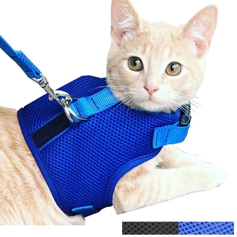 Pet Supply Best Cat Vest Harness and Leash Combo with Added Safety Features to Make It Escape Proof for Small, Medium, Large Cats and Small Dogs/Puppy