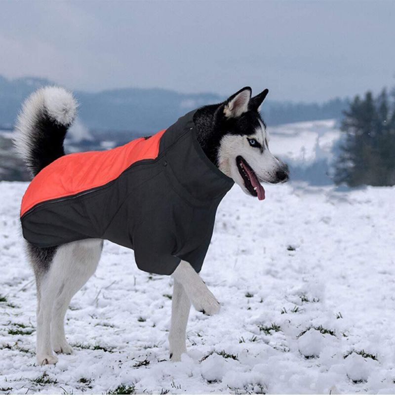Dog Jacket Waterproof Windproof Dog Winter Coat with Harness