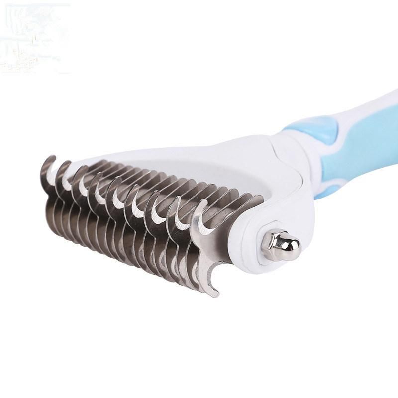 Stainless Steel Grooming Tools Open Knot Hair Double-Sided Comb