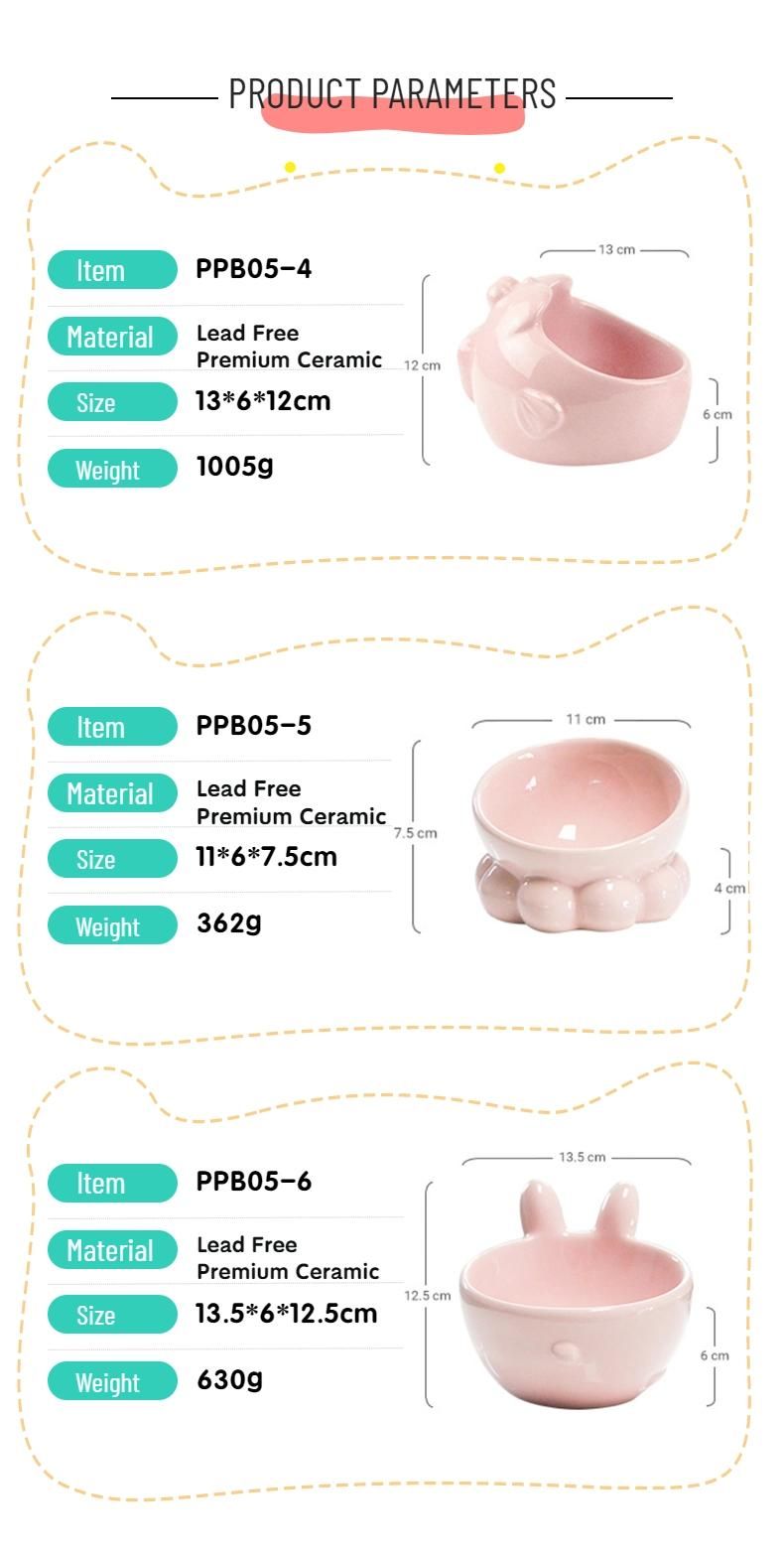 High Quality Pet Ceramic Bowl Pet Product Water Food