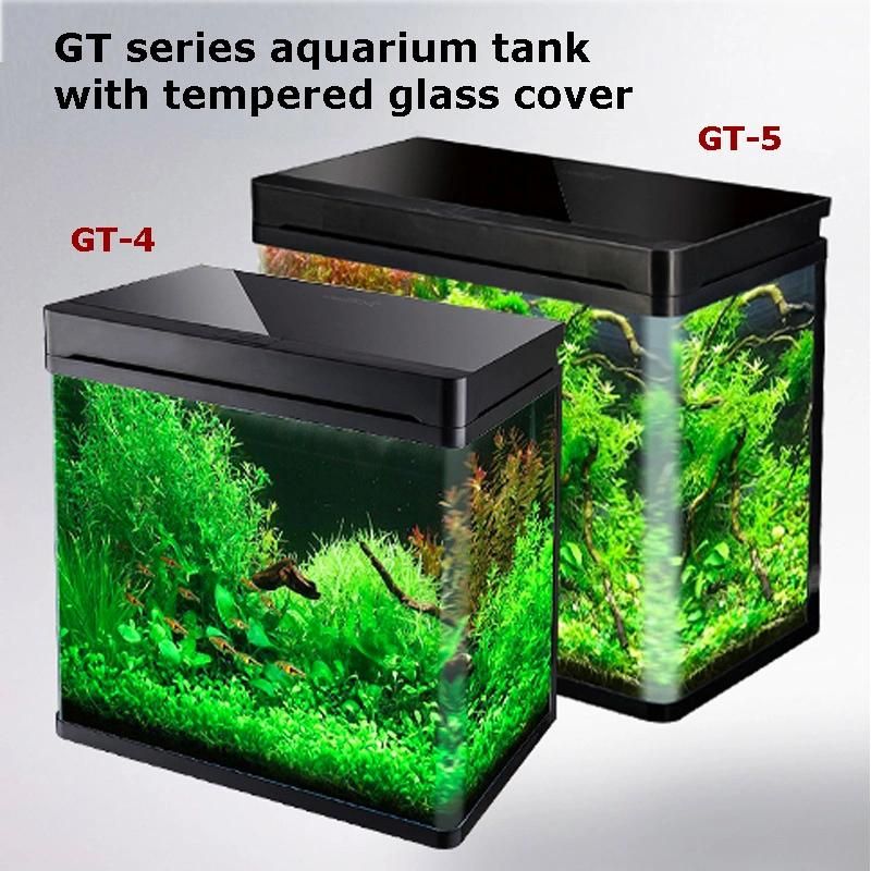 18 Liters Curved Glass Aquarium Tank LED Light