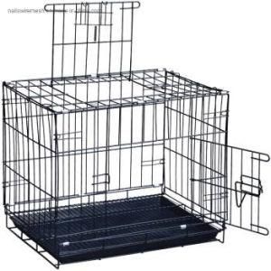 Factory supply Double-Door Metal Foldable Large Heavy Duty Pet Dog Crate Dog Cage in stock