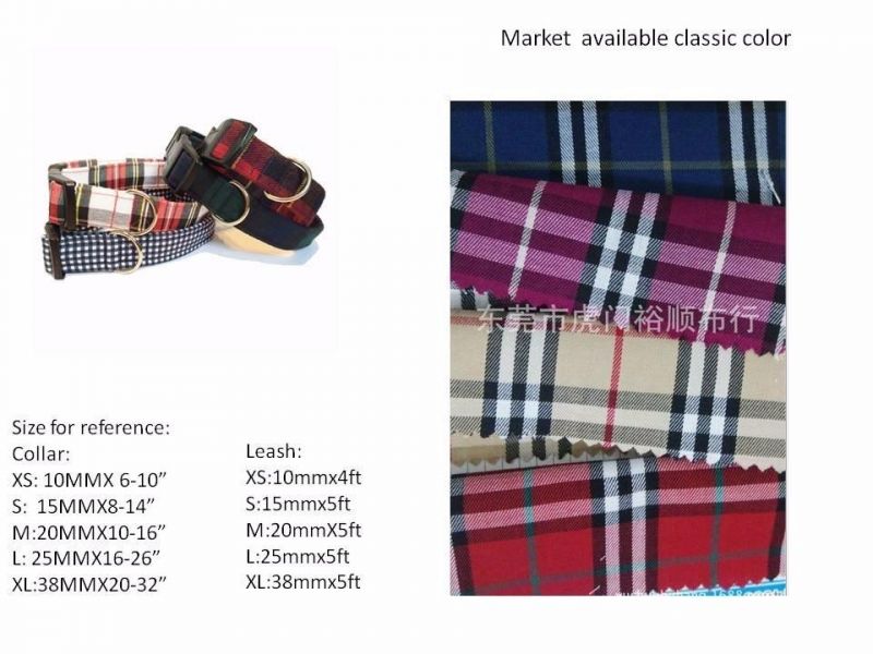 Custom Dog Collar Cotton Dog Leash Pet Collar