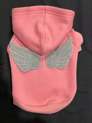 Pink Puppy Clothing with Wing Cut Dog Clothes Hoodie Vest