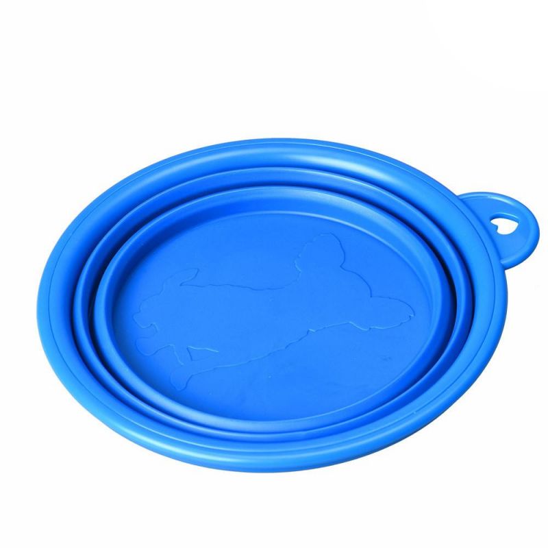 Dog Bowl, Dog Cat Pet Travel Bowl Silicone Collapsible Feeding Bowl