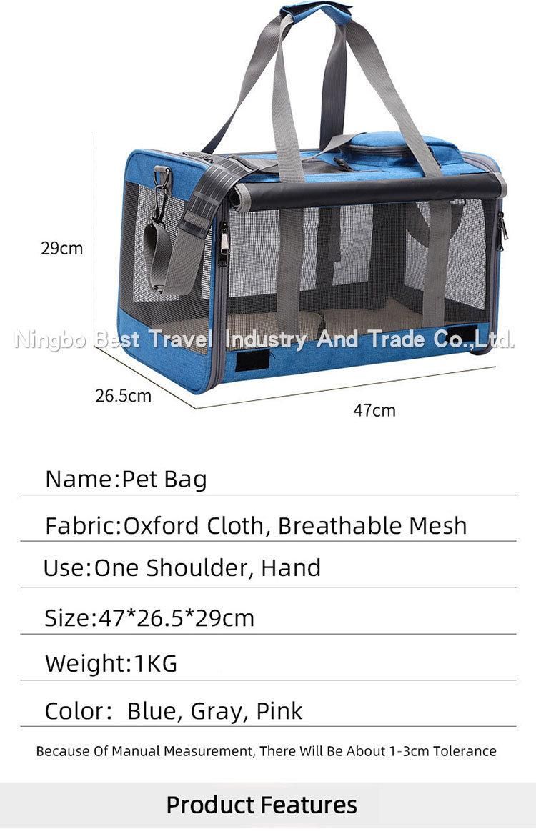 Full Window Breathable Pet Cage Handbag Cat Dog Travel Bag Shoulder Bag Convenient Pet Carrier