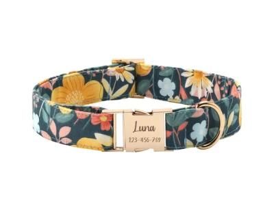 Quick Release Professional Factory High Quality Cotton Dog Adjustable Collar