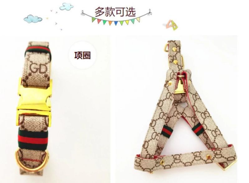 Design Quality Dog Nylon Colllars Pet Harness with Leash