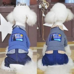 2019 Autumn and Winter Clothes Small Dog Sweater T-Shirts False Two-Piece Suit Pet Clothes