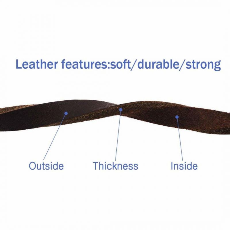 Leather Dog Leash 6 FT Leather Dog Training Leash Pet Braided Dog Leash for Large Medium Leads Rope Dogs Walking&Training (1/2 Inch, Brown)