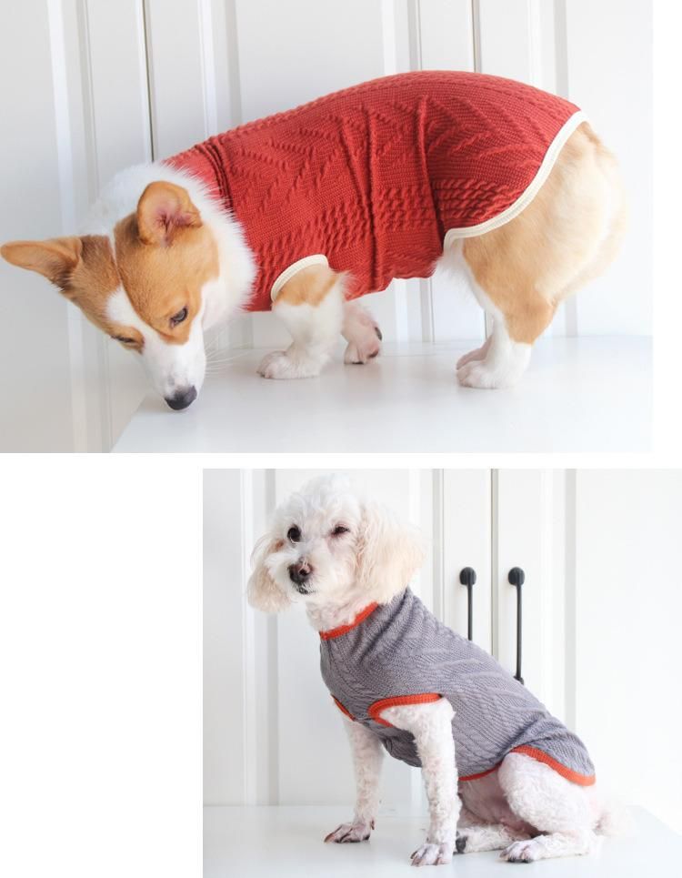 Dog Products, Dog Sweater Thermal Knitted Dog Sweaters Knitwear Clothes Winter Pet Coat Soft Puppy Sweaters for Fall Winter Puppy Outfits