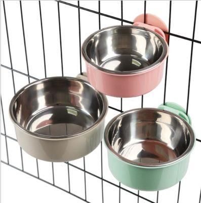 Heavy Duty Stainless Steel Dog Pet Hang Bottle Bowls with Hang for Pets