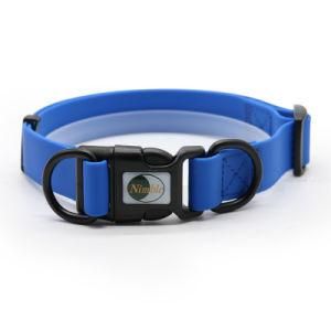 PVC Collar De Perro, Dog Training Collar, Durasoft Dog Collar Leash Set with Safety Plastic Buckle